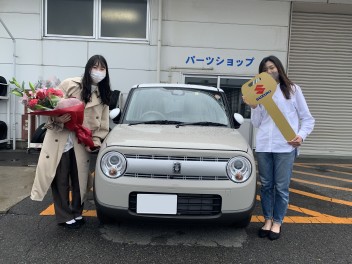 Ｍ様にアルトラパンをご納車させて頂きました